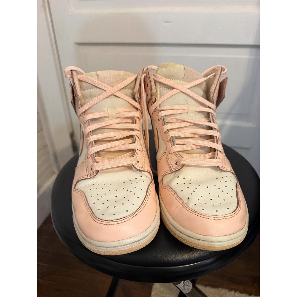 Nike Dunk High Orange Pearl Pink Sail White Sneakers DD1869-104 Womens 9 - Picture 2 of 7